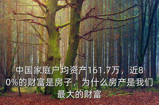 中國家庭戶均資產(chǎn)161.7萬，近80%的財富是房子，為什么房產(chǎn)是我們最大的財富