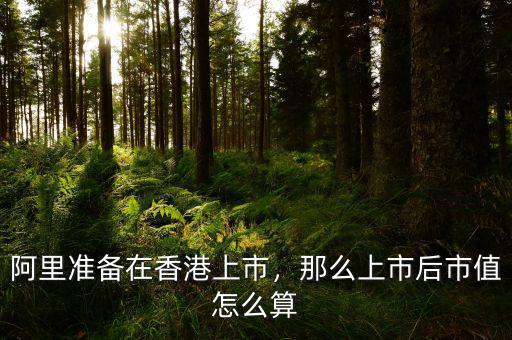 阿里準備在香港上市，那么上市后市值怎么算