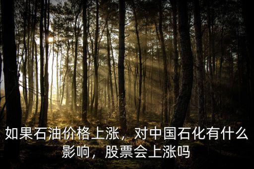 如果石油價格上漲，對中國石化有什么影響，股票會上漲嗎