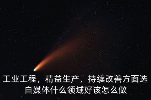 工業(yè)工程，精益生產(chǎn)，持續(xù)改善方面選自媒體什么領(lǐng)域好該怎么做