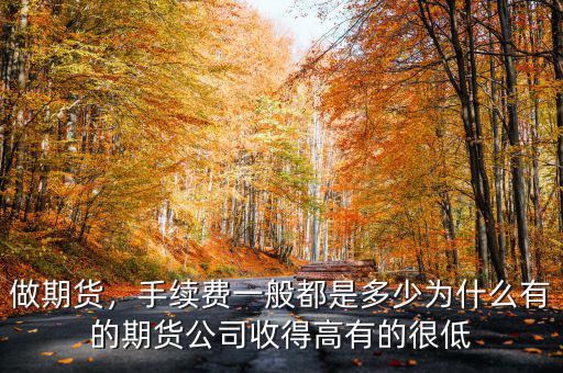 做期貨，手續(xù)費一般都是多少為什么有的期貨公司收得高有的很低