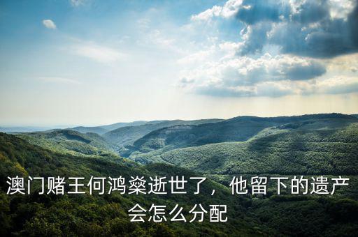 澳門賭王何鴻燊逝世了，他留下的遺產(chǎn)會怎么分配