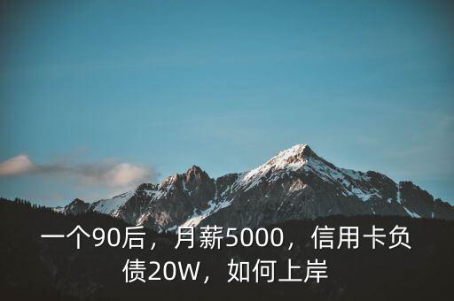 一個(gè)90后，月薪5000，信用卡負(fù)債20W，如何上岸