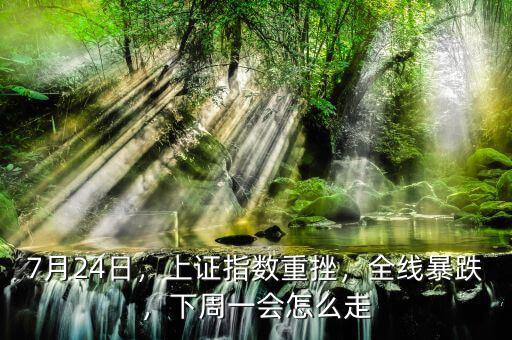 7月24日，上證指數(shù)重挫，全線暴跌，下周一會(huì)怎么走