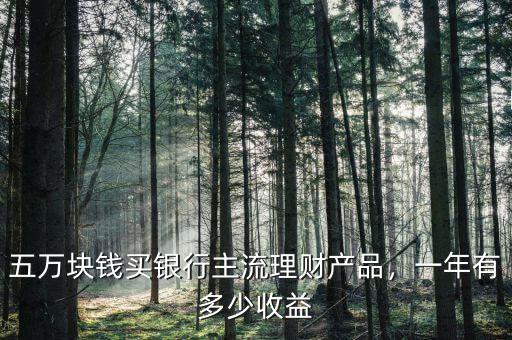 五萬塊錢買銀行主流理財產(chǎn)品，一年有多少收益