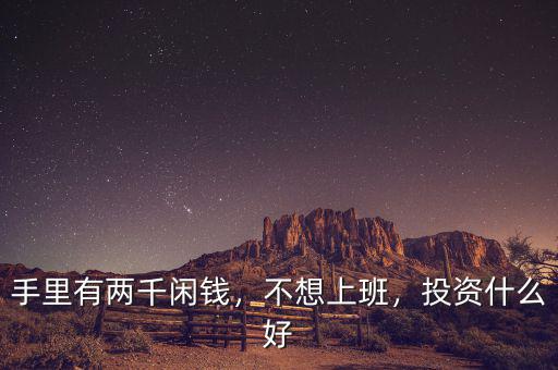 手里有兩千閑錢，不想上班，投資什么好