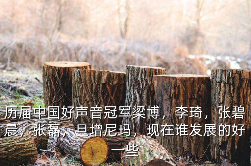 歷屆中國(guó)好聲音冠軍梁博，李琦，張碧晨，張磊，旦增尼瑪，現(xiàn)在誰(shuí)發(fā)展的好一些