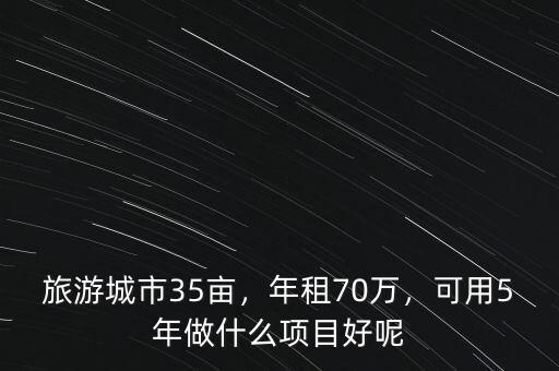 旅游城市35畝，年租70萬，可用5年做什么項目好呢