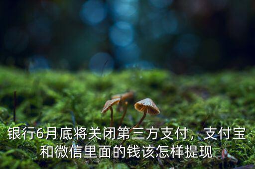 銀行6月底將關(guān)閉第三方支付，支付寶和微信里面的錢(qián)該怎樣提現(xiàn)