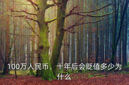 100萬(wàn)人民幣，十年后會(huì)貶值多少為什么
