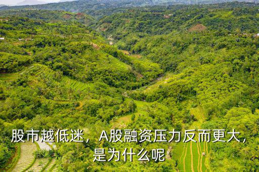股市越低迷，A股融資壓力反而更大，是為什么呢