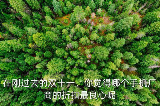 在剛過去的雙十一，你覺得哪個手機(jī)廠商的折扣最良心呢