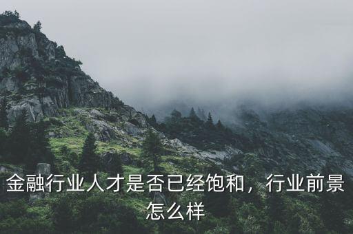 金融行業(yè)人才是否已經(jīng)飽和，行業(yè)前景怎么樣