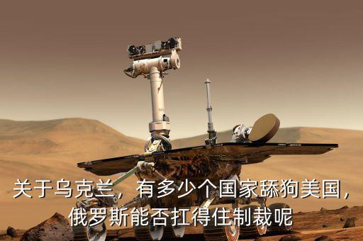 關(guān)于烏克蘭，有多少個國家舔狗美國，俄羅斯能否扛得住制裁呢