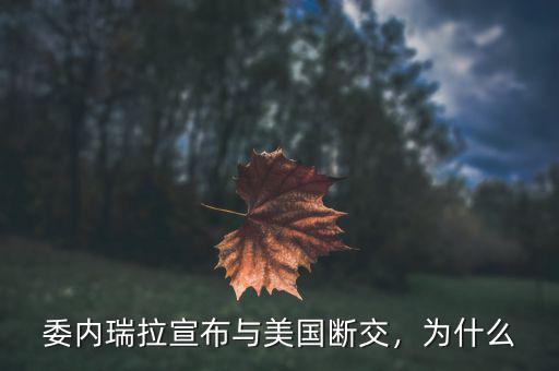 委內瑞拉宣布與美國斷交，為什么
