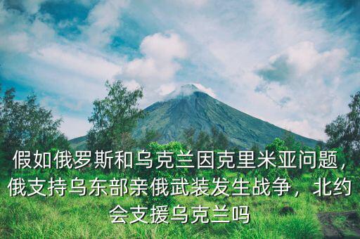 假如俄羅斯和烏克蘭因克里米亞問題，俄支持烏東部親俄武裝發(fā)生戰(zhàn)爭，北約會支援烏克蘭嗎