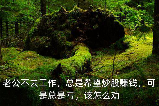 老公不去工作，總是希望炒股賺錢，可是總是虧，該怎么勸