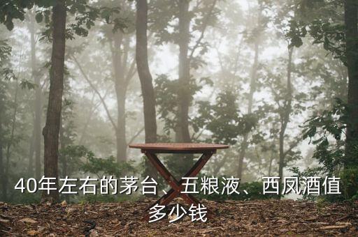 40年左右的茅臺(tái)、五糧液、西鳳酒值多少錢(qián)