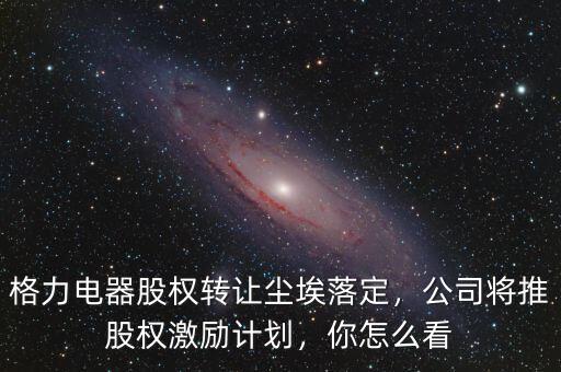 格力電器股權(quán)轉(zhuǎn)讓塵埃落定，公司將推股權(quán)激勵(lì)計(jì)劃，你怎么看