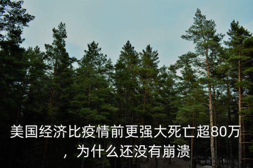 美國經(jīng)濟(jì)比疫情前更強(qiáng)大死亡超80萬，為什么還沒有崩潰