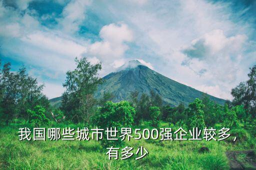 我國哪些城市世界500強企業(yè)較多，有多少