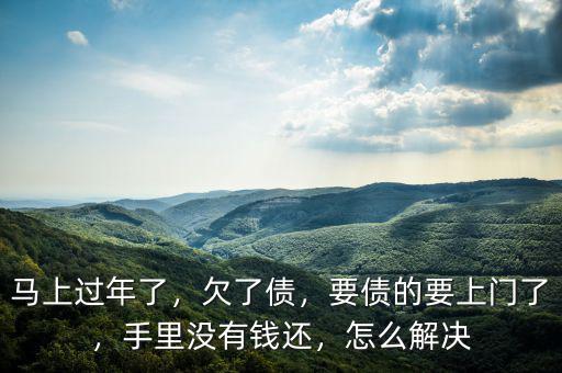 馬上過年了，欠了債，要債的要上門了，手里沒有錢還，怎么解決