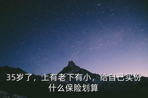 35歲了，上有老下有小，給自己買(mǎi)份什么保險(xiǎn)劃算