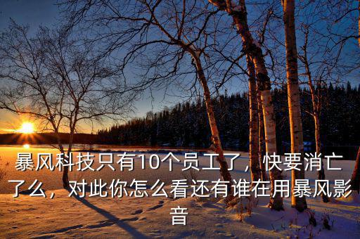 暴風科技只有10個員工了，快要消亡了么，對此你怎么看還有誰在用暴風影音