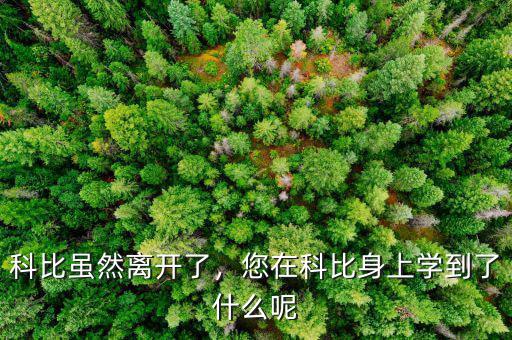 科比雖然離開(kāi)了，您在科比身上學(xué)到了什么呢