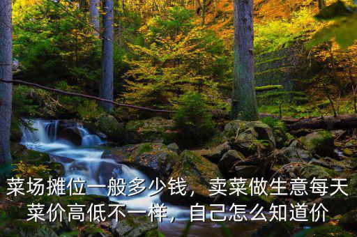 菜場(chǎng)攤位一般多少錢(qián)，賣(mài)菜做生意每天菜價(jià)高低不一樣，自己怎么知道價(jià)