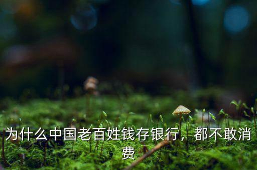 為什么中國老百姓錢存銀行，都不敢消費