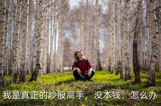 我是真正的炒股高手，沒本錢，怎么辦