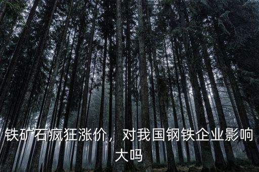 鐵礦石瘋狂漲價(jià)，對(duì)我國(guó)鋼鐵企業(yè)影響大嗎