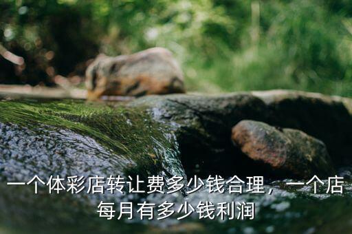 一個體彩店轉(zhuǎn)讓費多少錢合理，一個店每月有多少錢利潤