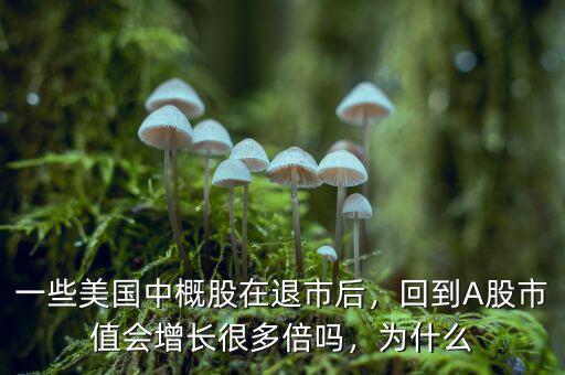 一些美國中概股在退市后，回到A股市值會(huì)增長很多倍嗎，為什么