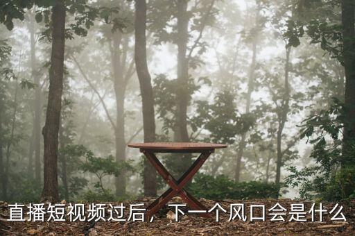 直播短視頻過后，下一個風(fēng)口會是什么