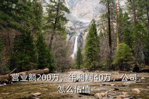 營業(yè)額200萬，年利潤40萬，公司怎么估值