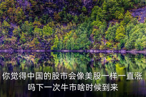你覺得中國(guó)的股市會(huì)像美股一樣一直漲嗎下一次牛市啥時(shí)候到來