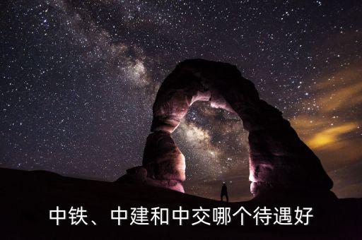 中鐵、中建和中交哪個待遇好