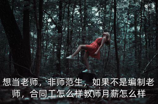 想當(dāng)老師，非師范生，如果不是編制老師，合同工怎么樣教師月薪怎么樣