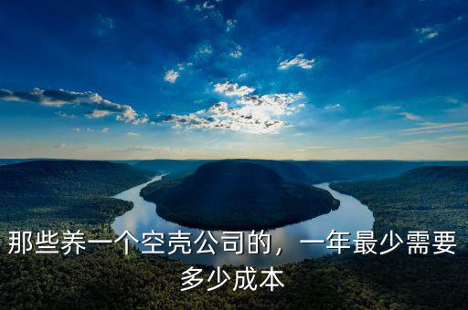 那些養(yǎng)一個空殼公司的，一年最少需要多少成本