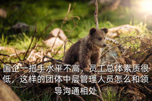 國企一把手水平不高，員工總體素質(zhì)很低，這樣的團(tuán)體中層管理人員怎么和領(lǐng)導(dǎo)溝通相處