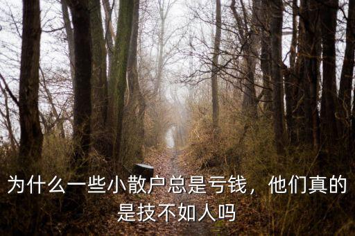 為什么一些小散戶總是虧錢，他們真的是技不如人嗎