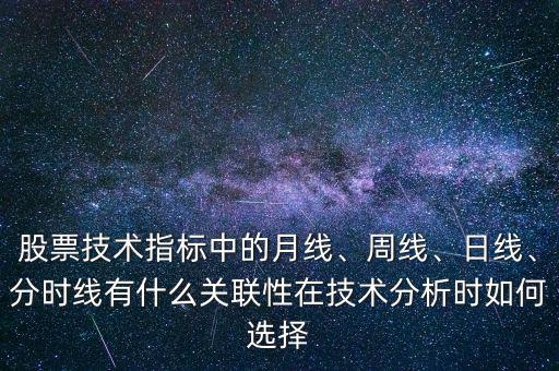 股票技術(shù)指標(biāo)中的月線、周線、日線、分時(shí)線有什么關(guān)聯(lián)性在技術(shù)分析時(shí)如何選擇