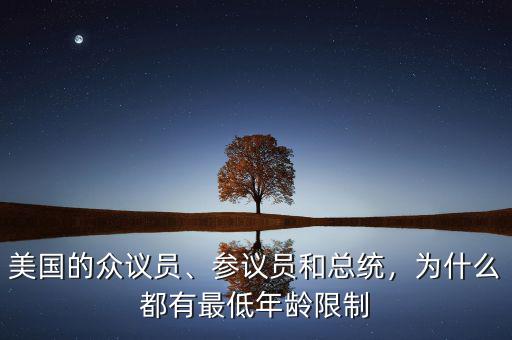 美國的眾議員、參議員和總統(tǒng)，為什么都有最低年齡限制