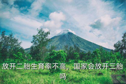 放開(kāi)二胎生育率不高，國(guó)家會(huì)放開(kāi)三胎嗎