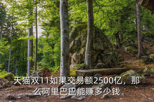 天貓雙11如果交易額2500億，那么阿里巴巴能賺多少錢