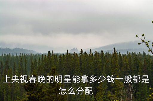 春晚廣告多少錢(qián),上央視春晚的明星能拿多少錢(qián)