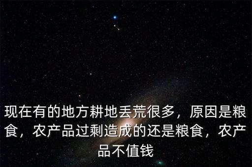 現(xiàn)在有的地方耕地丟荒很多，原因是糧食，農(nóng)產(chǎn)品過剩造成的還是糧食，農(nóng)產(chǎn)品不值錢