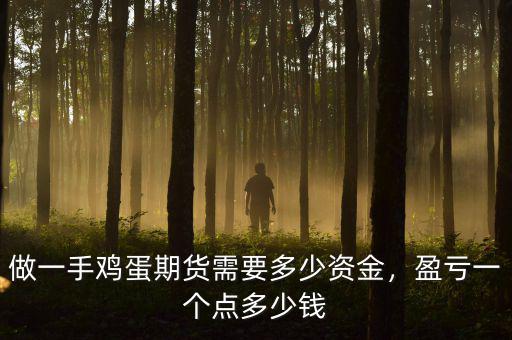 做一手雞蛋期貨需要多少資金，盈虧一個(gè)點(diǎn)多少錢(qián)